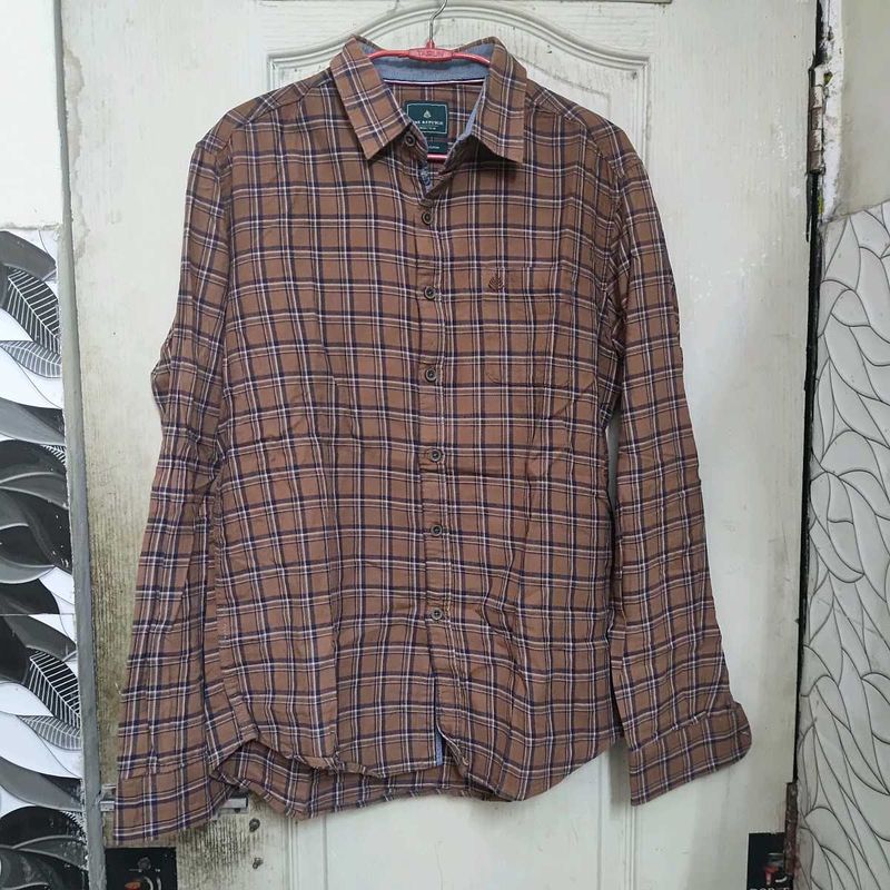 Checkered Brown Shirt