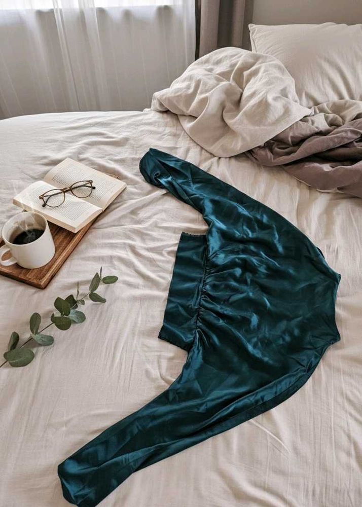 zara blouson backless satin top