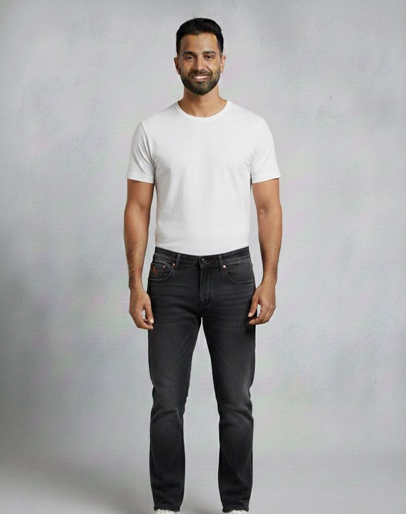 Hoffmen Stylish Gray Denim Jeans