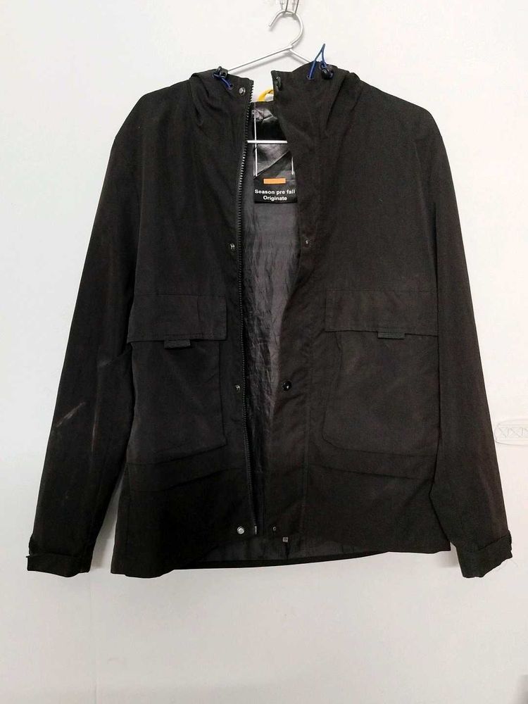 Black Rain Jacket Can Use For Sports Too