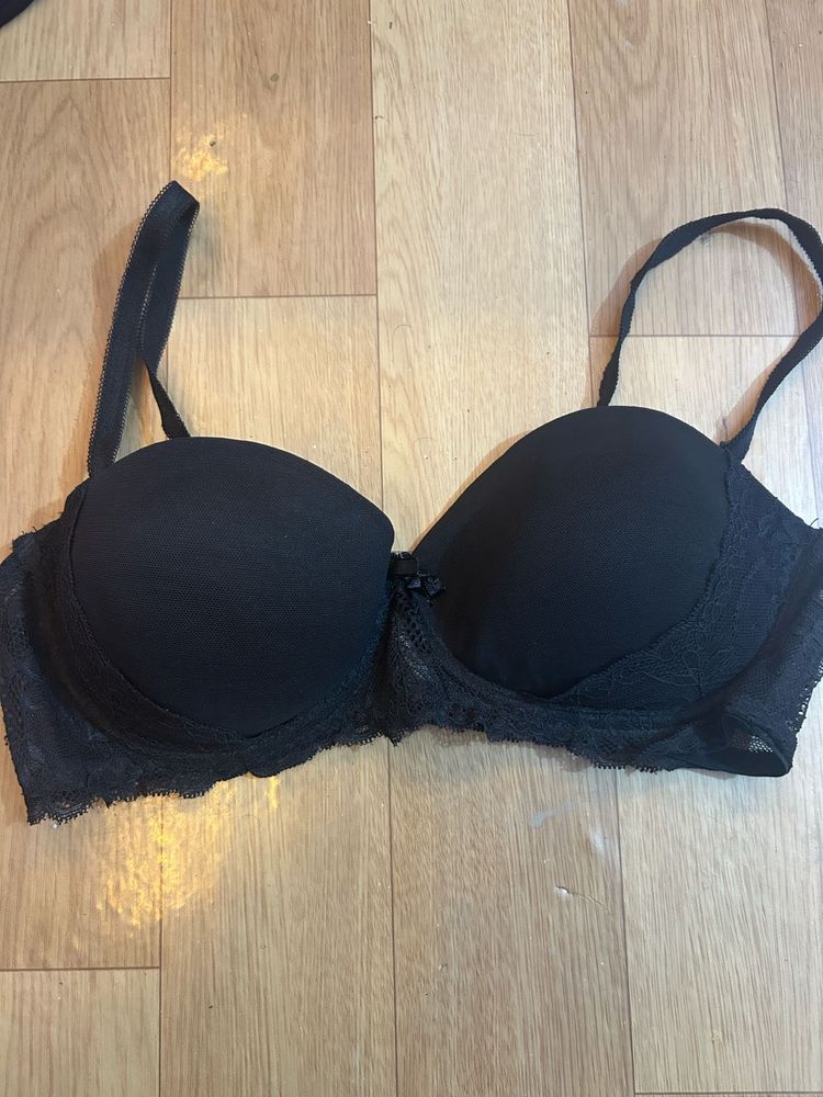 Black Lace Bra