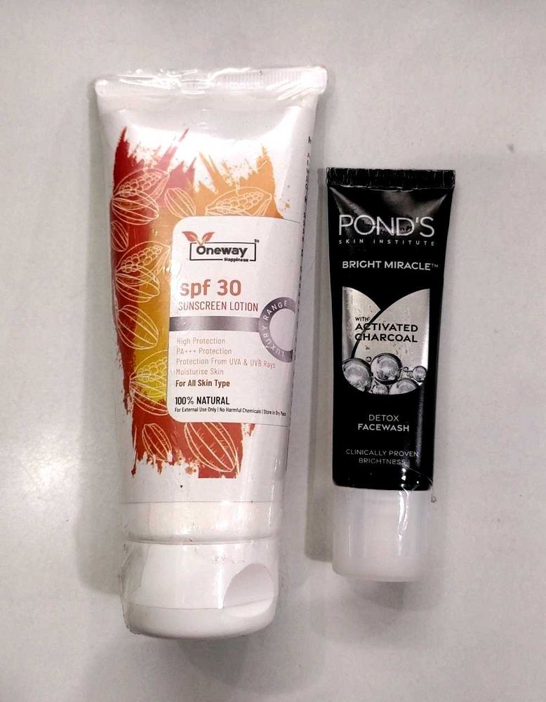Sunscreen and Facewash Bundle