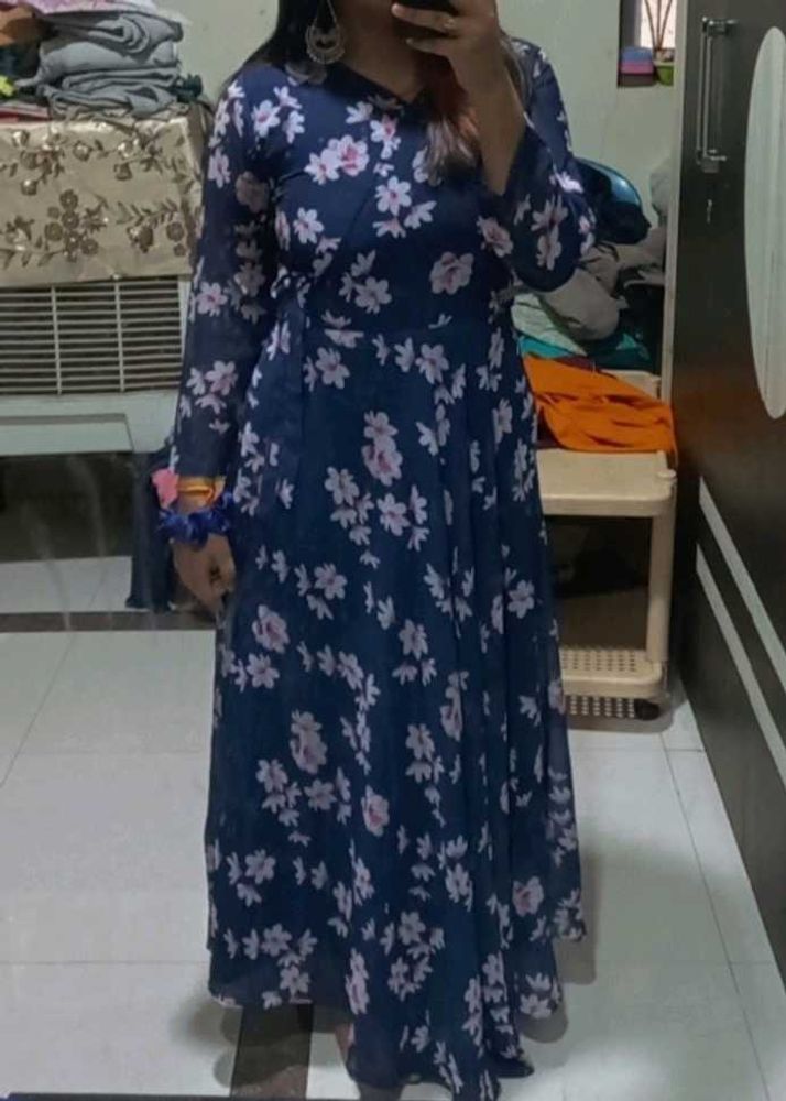 Floral Anarkali frock