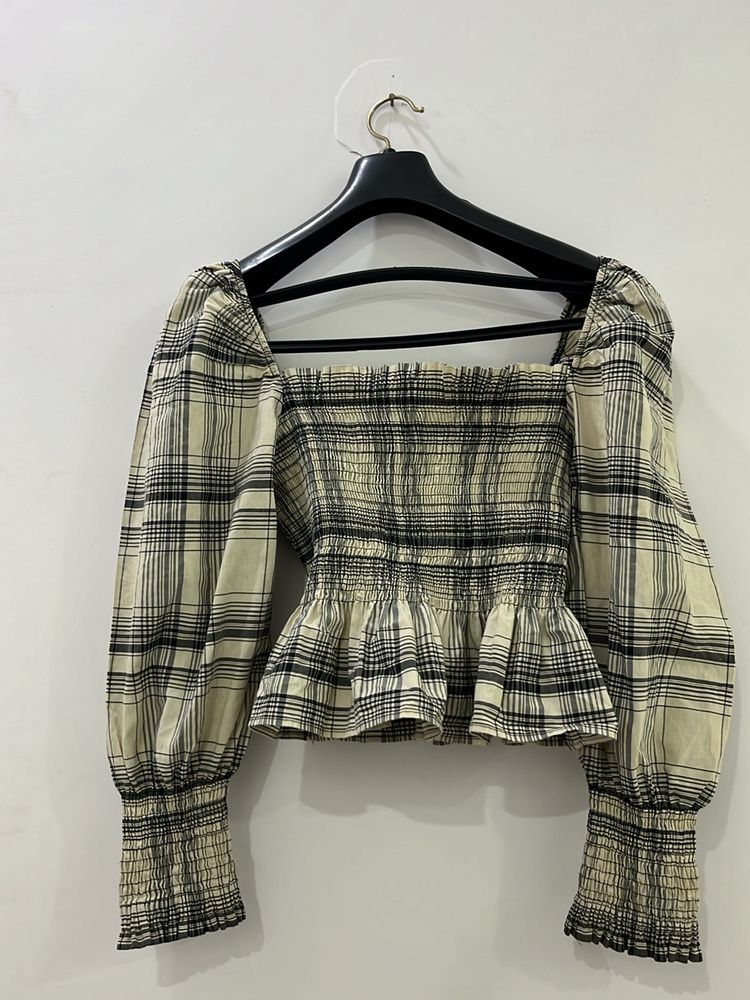 ZARA Cotton Blend Top
