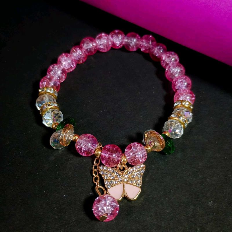 Pink Butterfly Bracelet