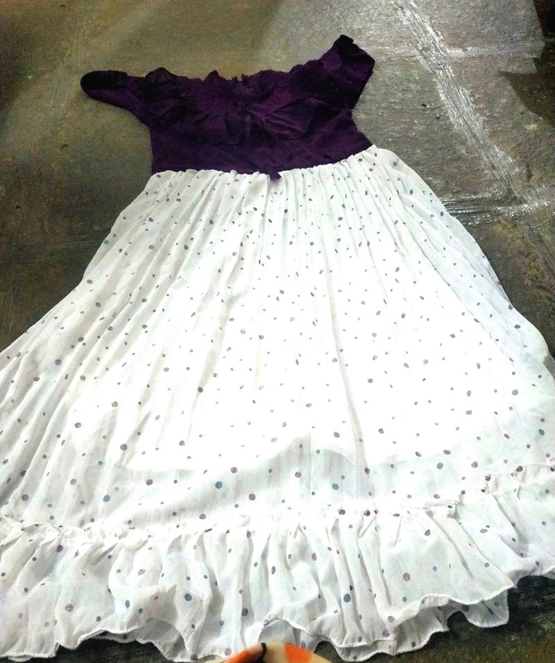 Purple Gown In Good Condition.