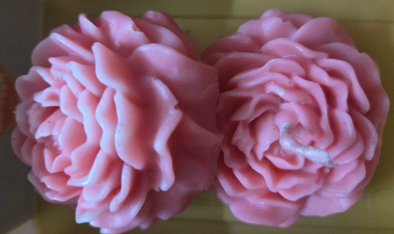 Floral Candles (Set of 2) Peony Candle
