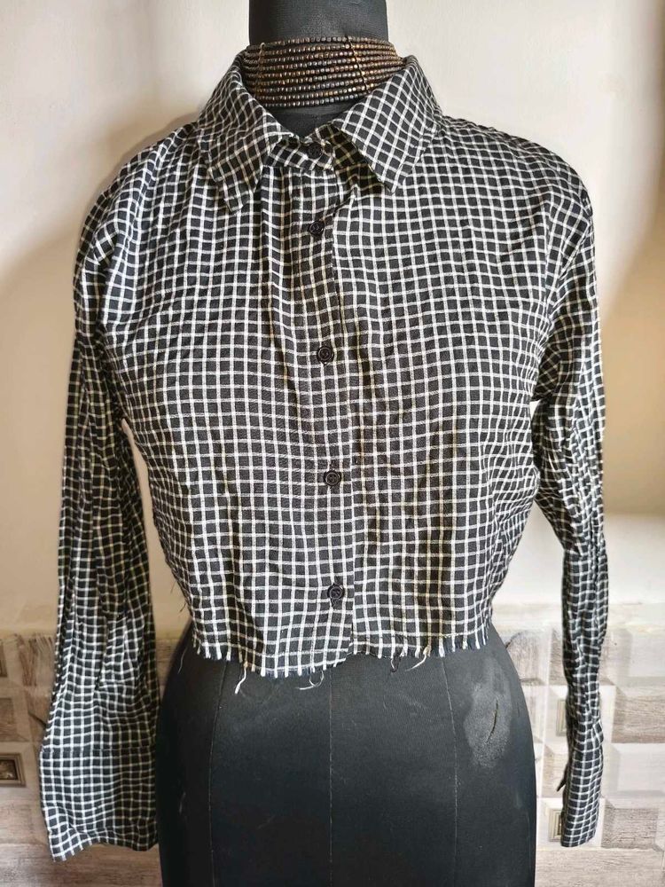 🎊Buy 1, Get 1 Free🎁34"-36" Checkered Crop Top