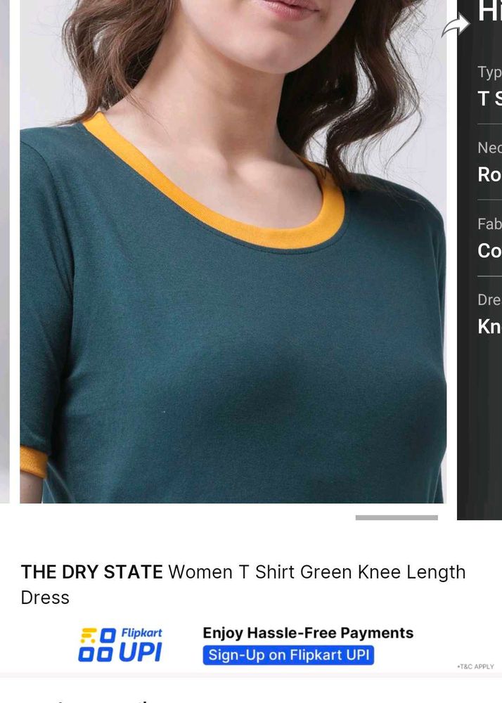 Green T-Shirt Dress - The Dry State