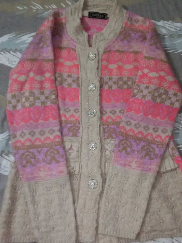 Cozy Multicolor Button-Down Cardigan