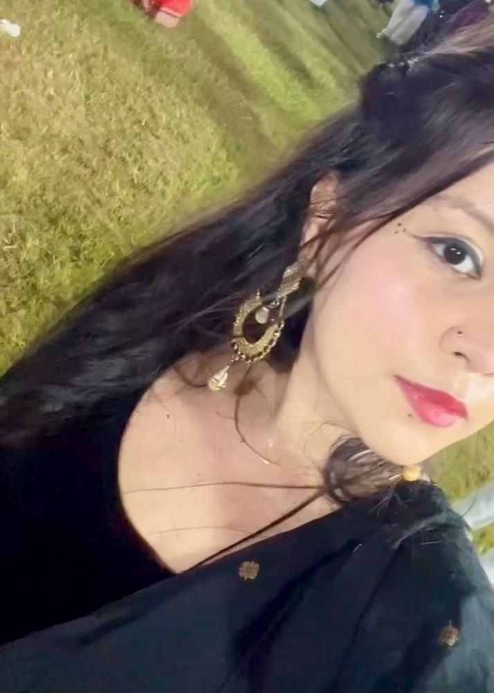 Statement Earrings (black and gold)