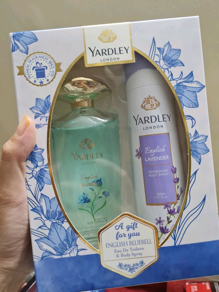 Yardley Bluebell ED Perfume &amp; Lavender Deo Set