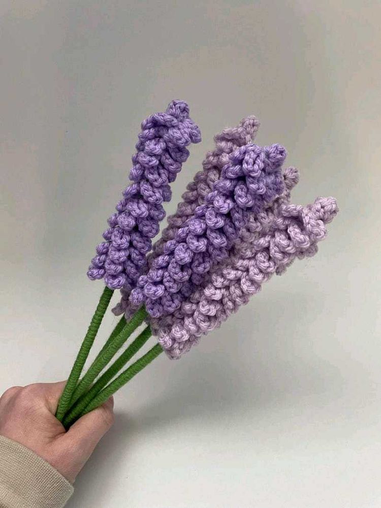 Handmade Crochet Lavender Flowers