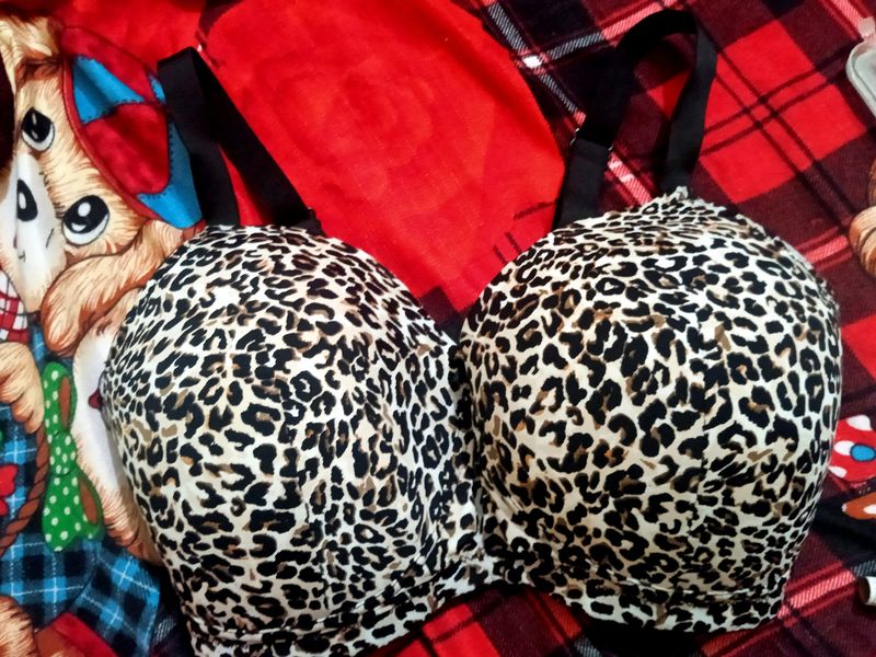 Leopard Print Bra