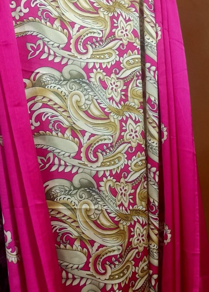 Pink Paisley Print Fabric