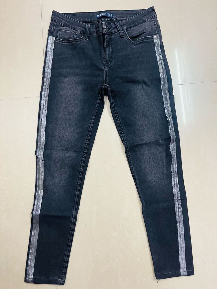 ZARA Basic Z1975 Black Denim Jeans