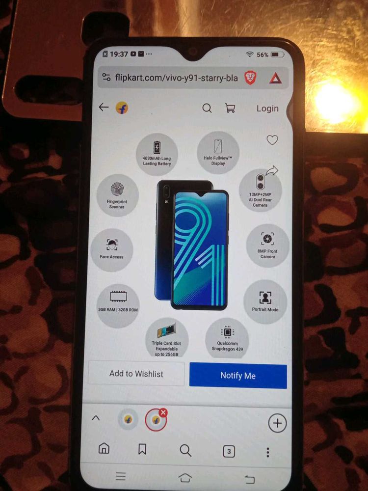 Vivo Y91 - Starry Blue - Gently Used