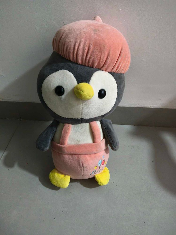 Penguin Plush Toy with Beret