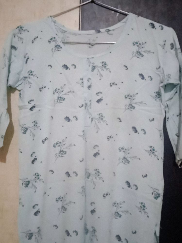 Light Sky Blue Colour Kurti