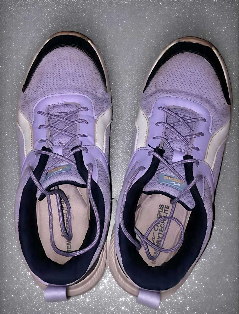 Campus Women Purple Mesh Running Shoes