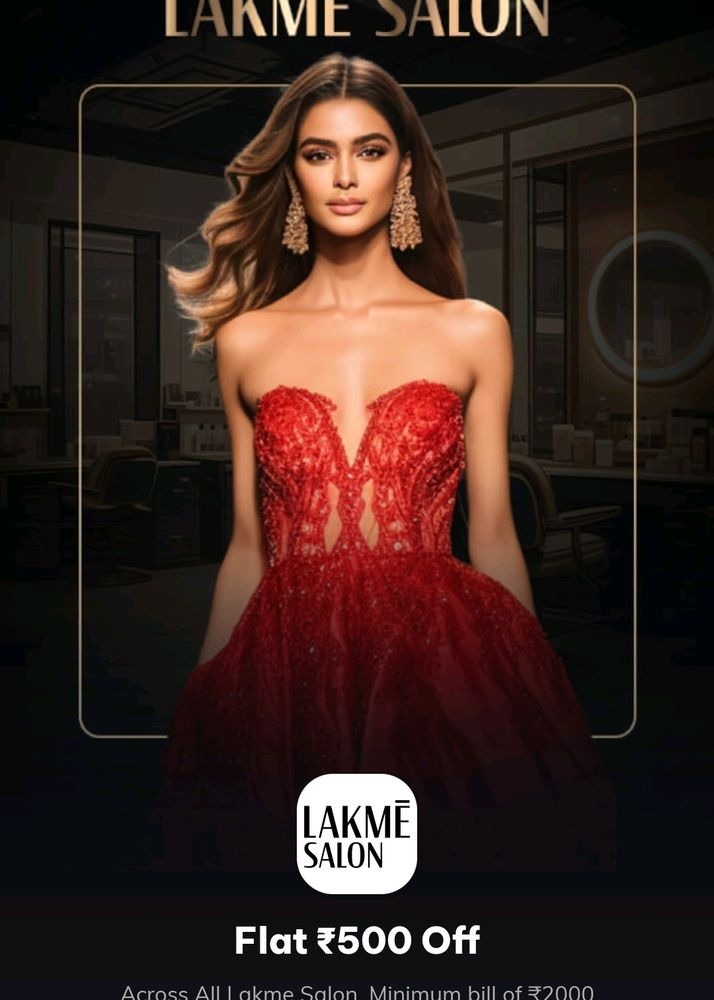 Lakme Salon ₹500 Discount Code(On Min ₹2000 Bill)