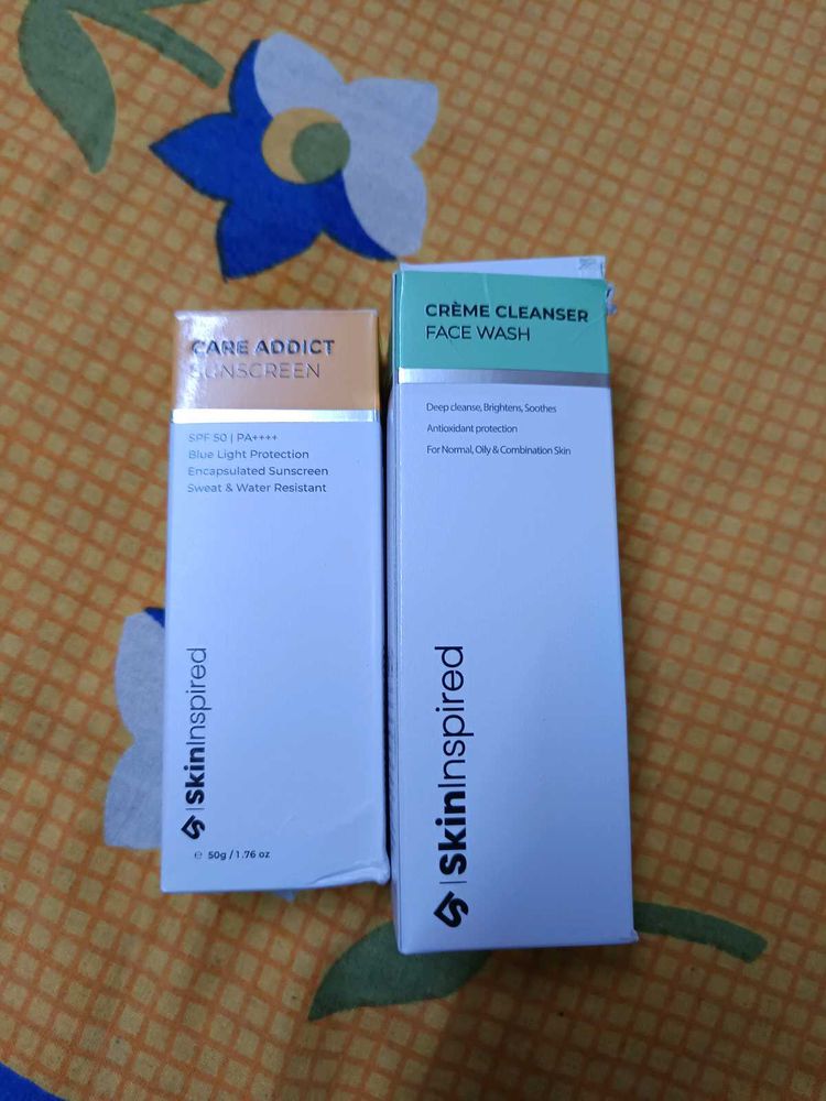 Facewash And Sunscreen Combo
