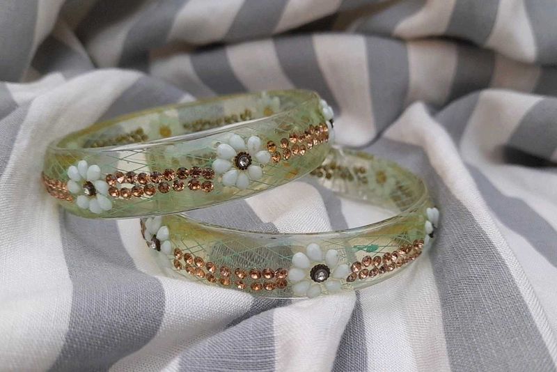 Floral Bangle Set