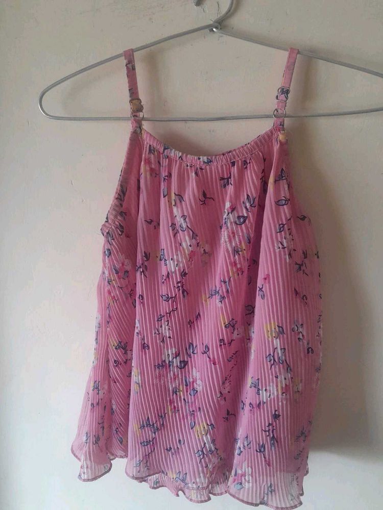 Beautiful Light Pink Sleeveless Top
