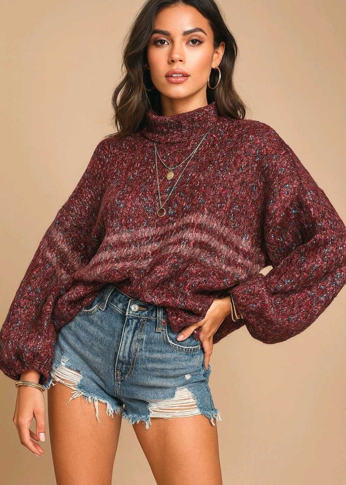 🎁Buy1 Get1 Free Comfy Turtle Neck Sweater D