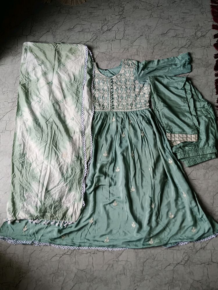 Embroidery Work 3 Piece Party Wear