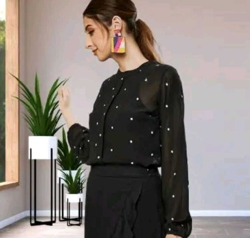 Sheer Star Blouse