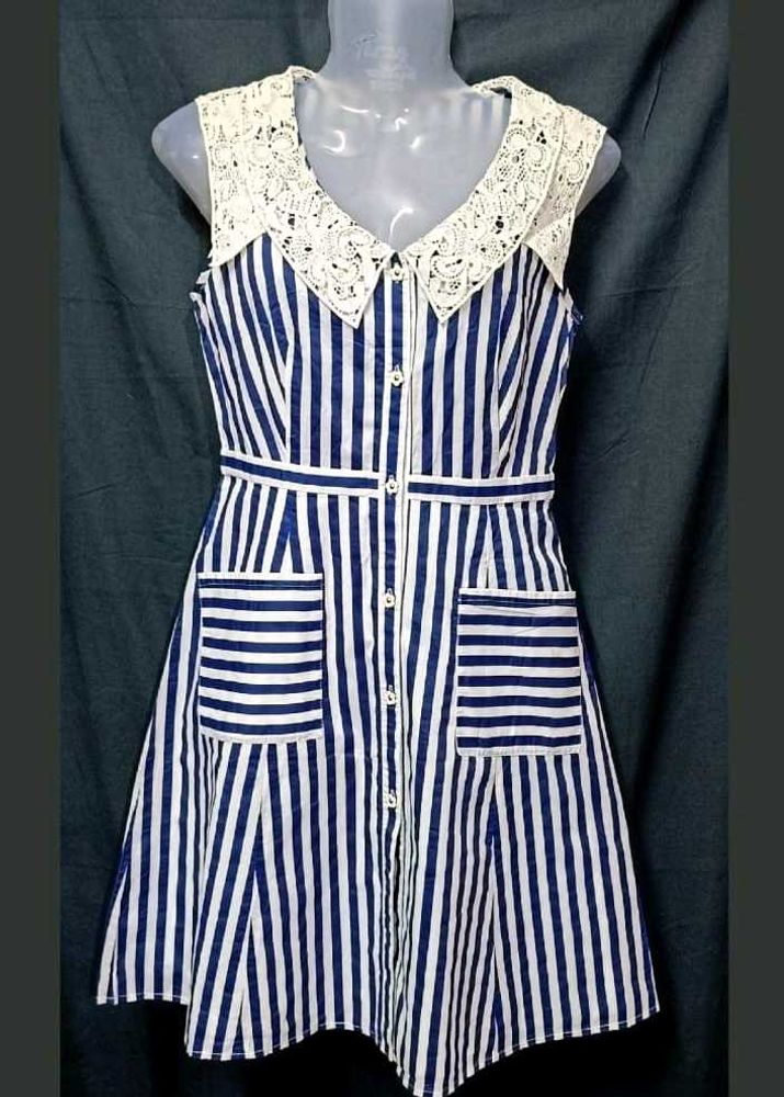 Blue &amp; White Stripe Dress..👗