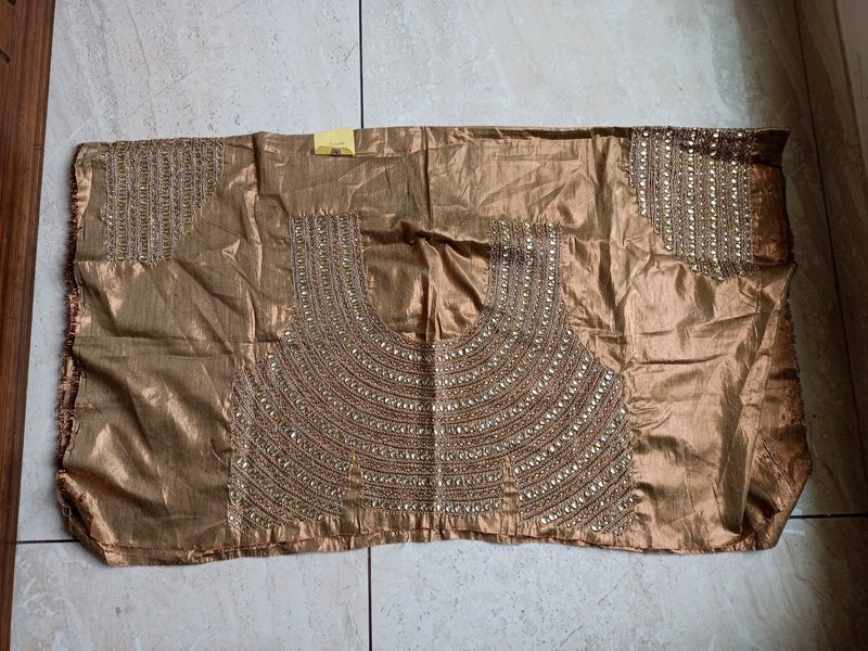Embroidered Sari Blouse Piece