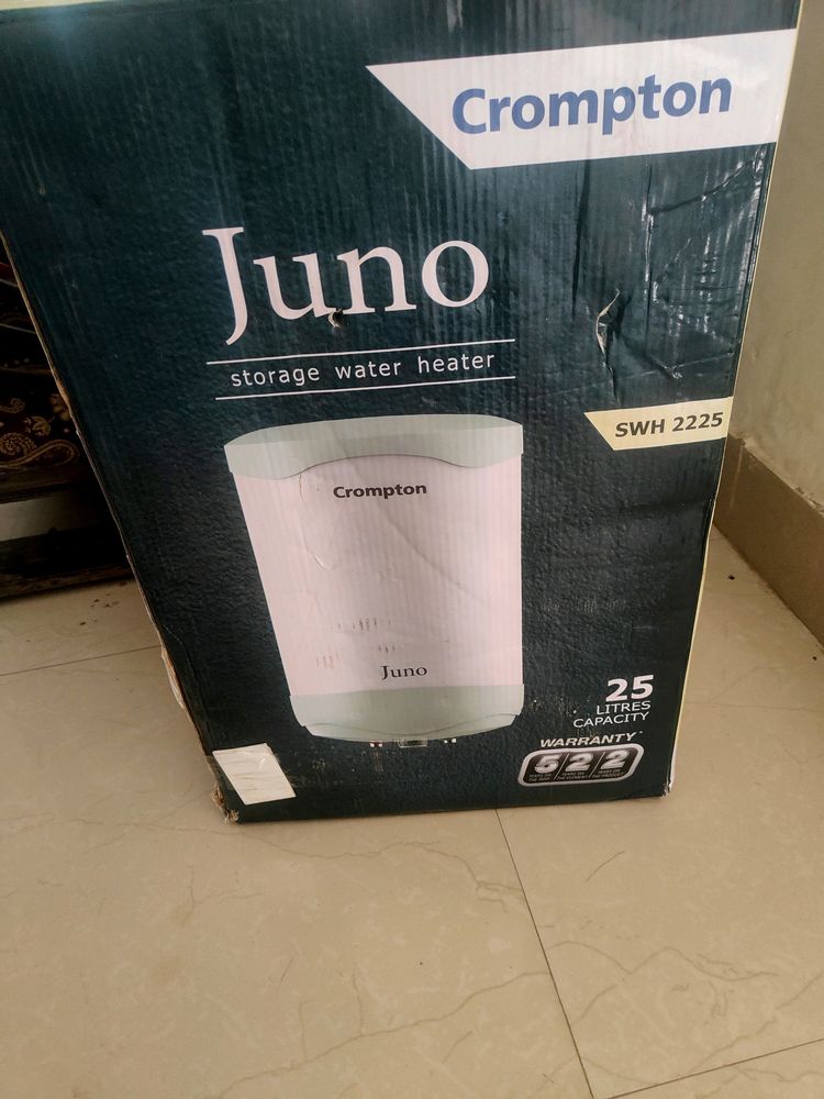Sealed Crompton juno 25 litre geyser water heater