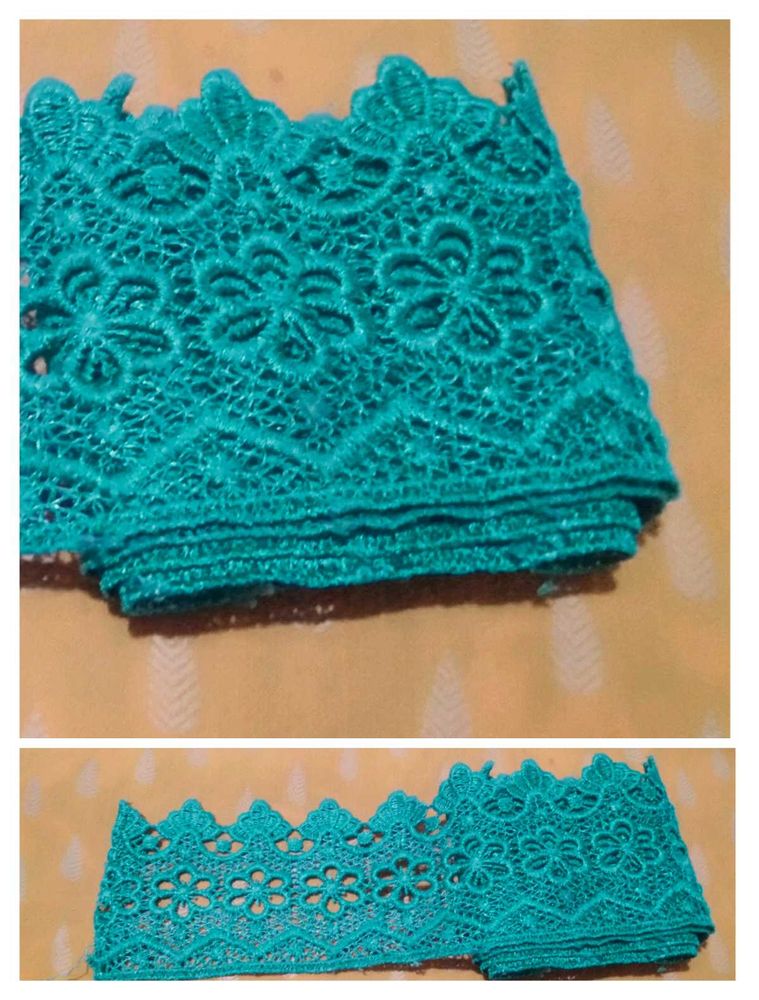 Teal Lace Trim