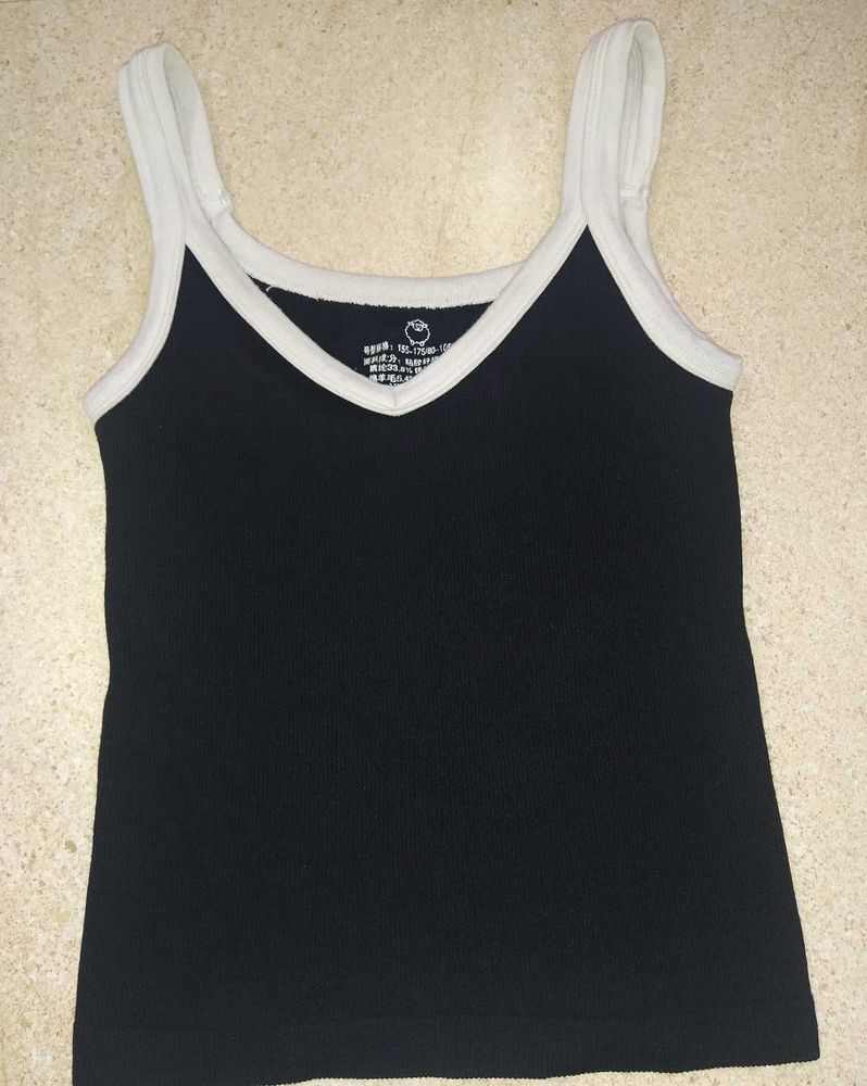 Black &amp; White Tank Top