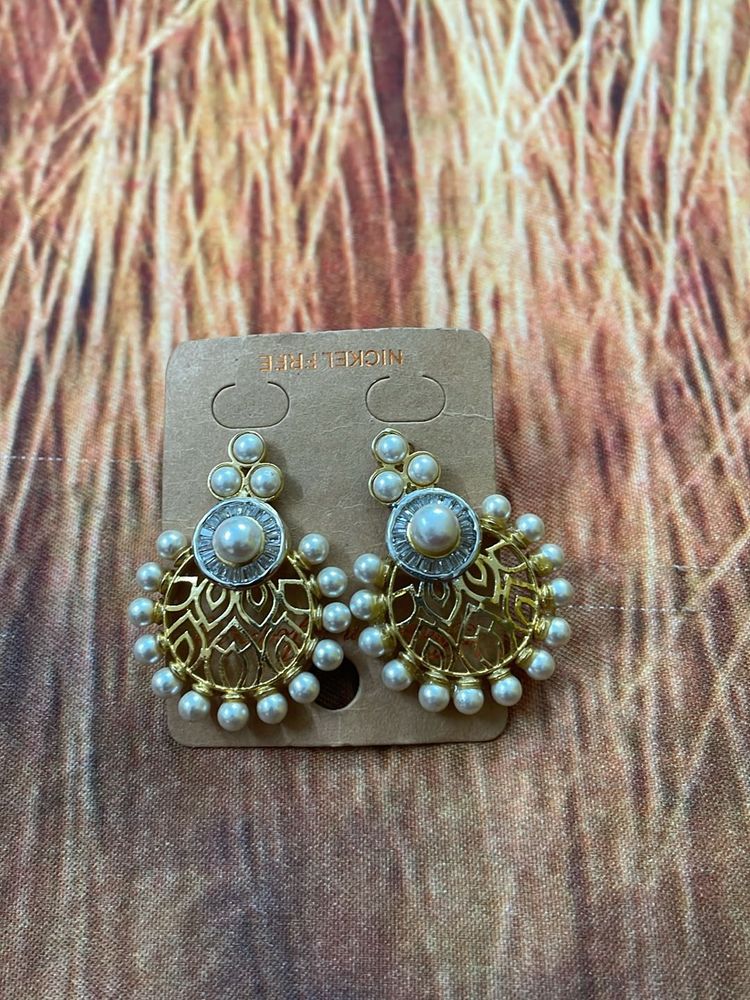 Gold Bead Earrings
