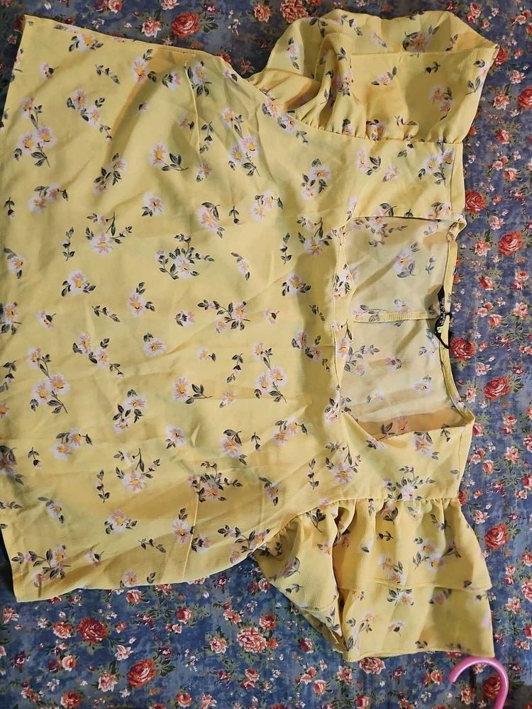 Floral Yellow Top