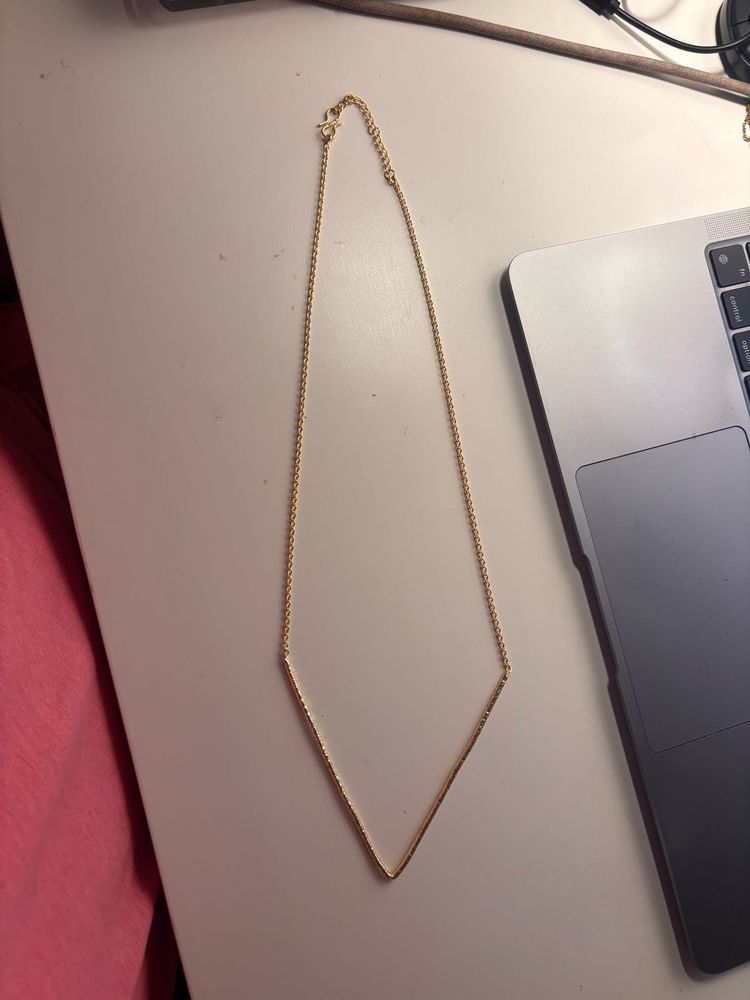 Artificial Gold V Necklace