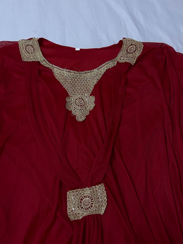 saudi red kaftaan