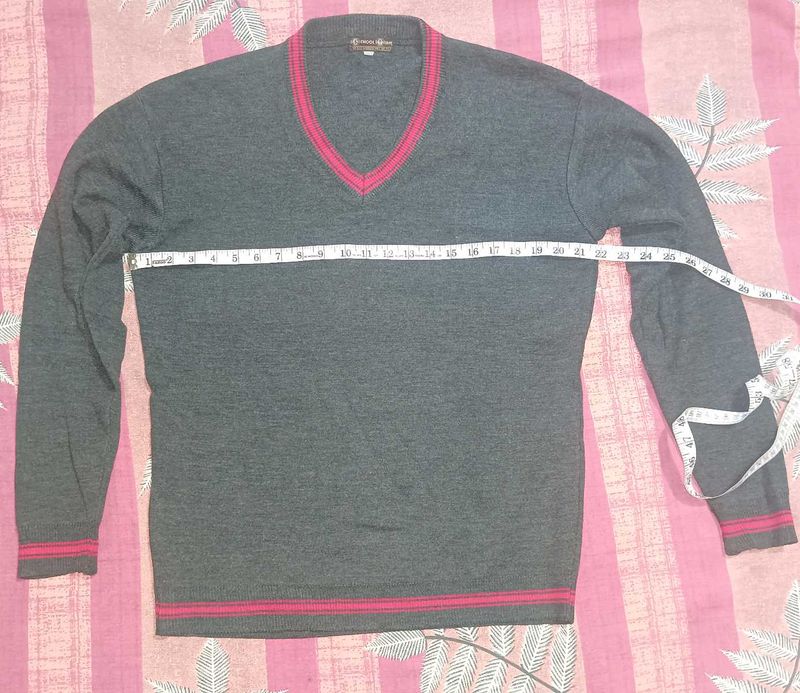 Vintage Wool Blend V-Neck Sweater