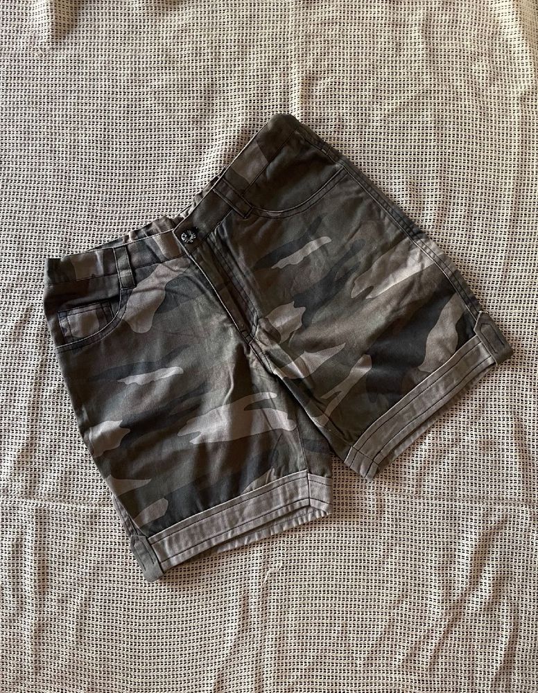 Military print shorts
