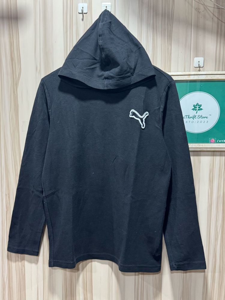 Puma Captivate Full Sleeves Black Hoodie