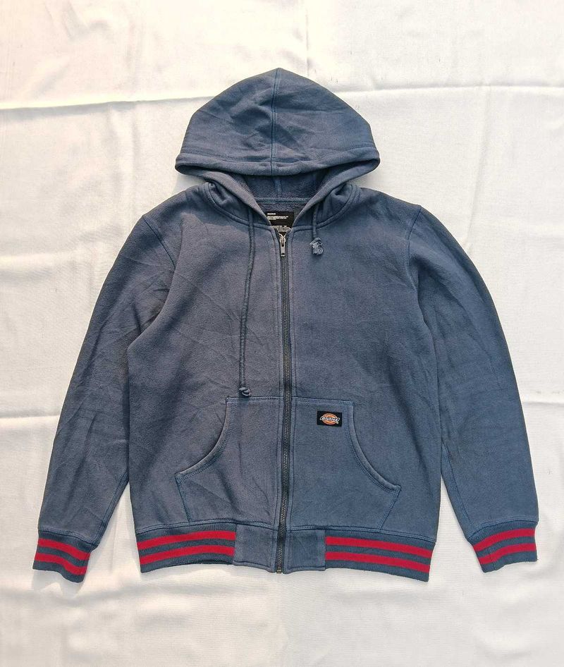 Dickies Blue Zip-Up Hoodie