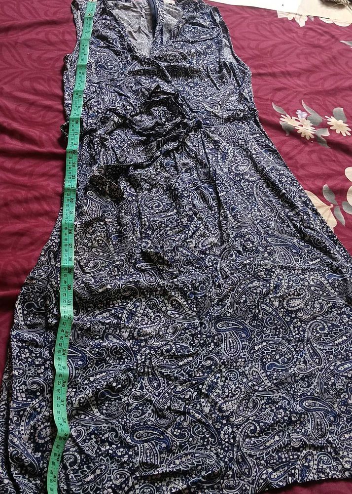 Paisley Print Sleeveless Dress