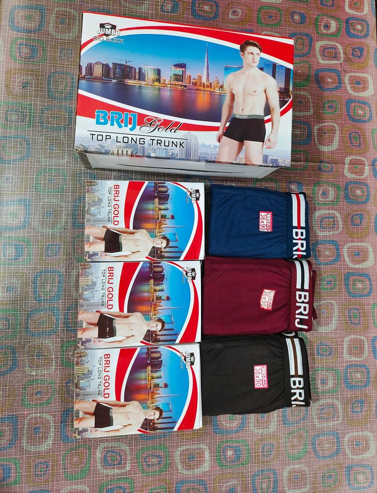 Mens Trunk Long Underwear Pack Of 4