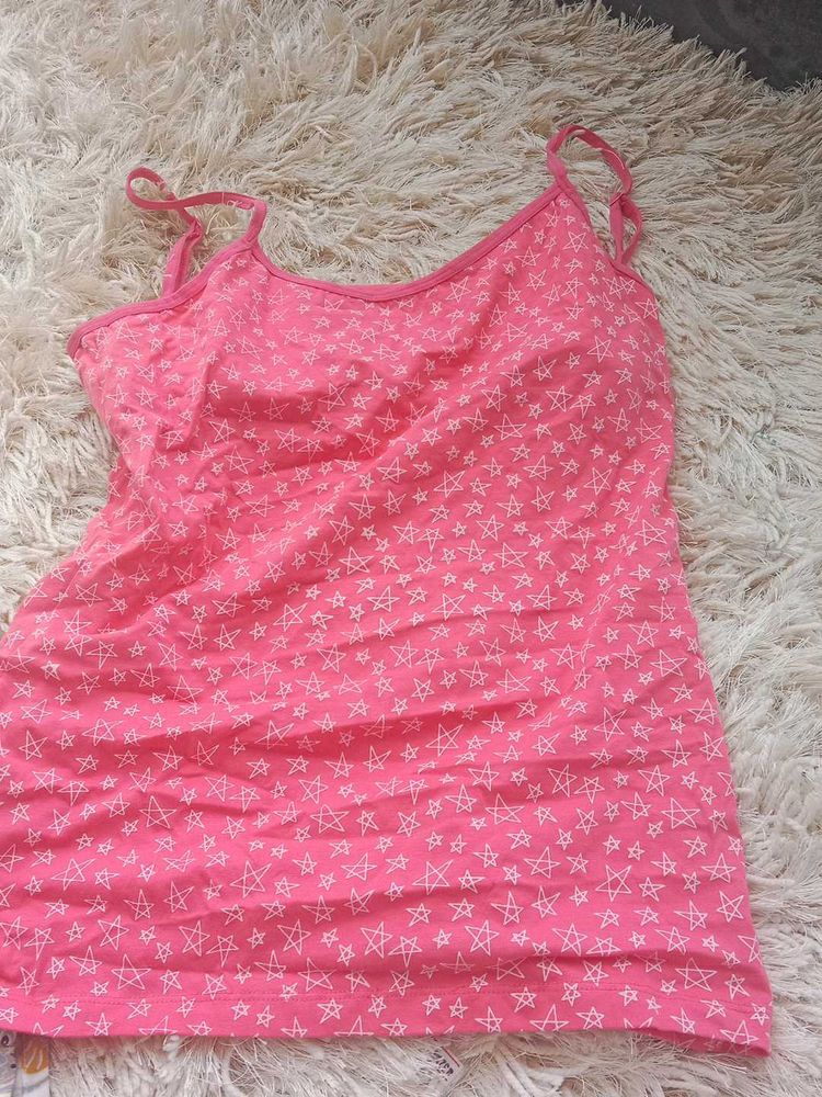 Pink Starry Tank Top