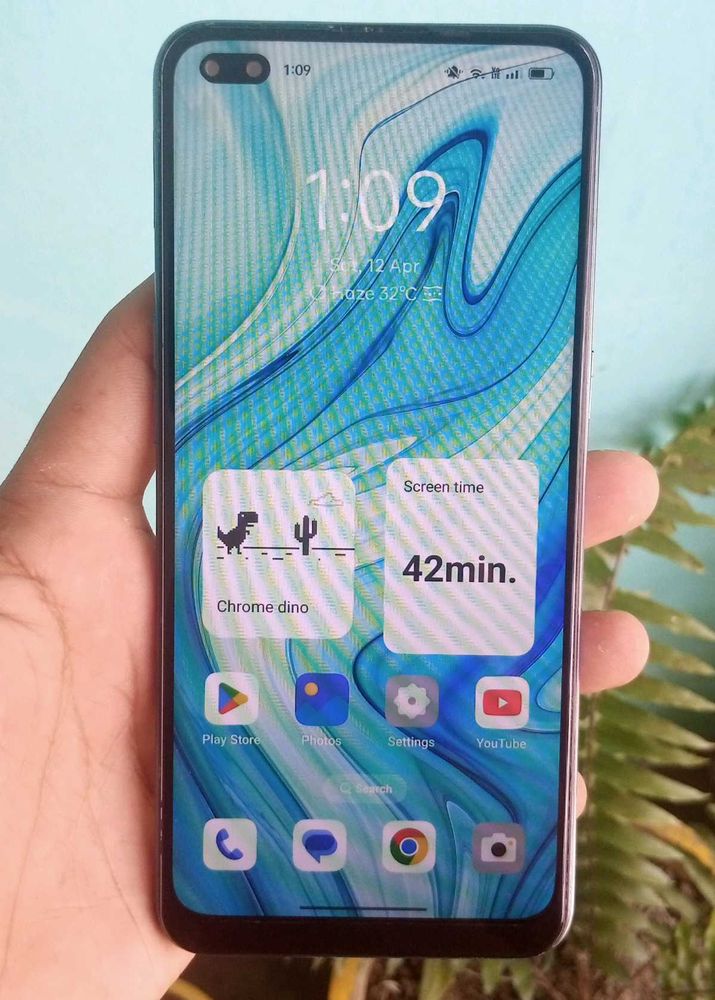 8+5gb ram 128gb rom Oppo f17 pro fixed price