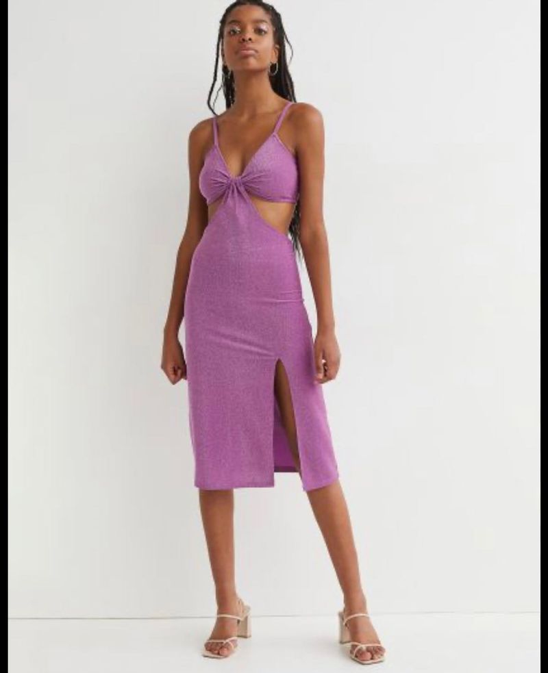 H&amp;M Women Purple Sleeveless Dress
