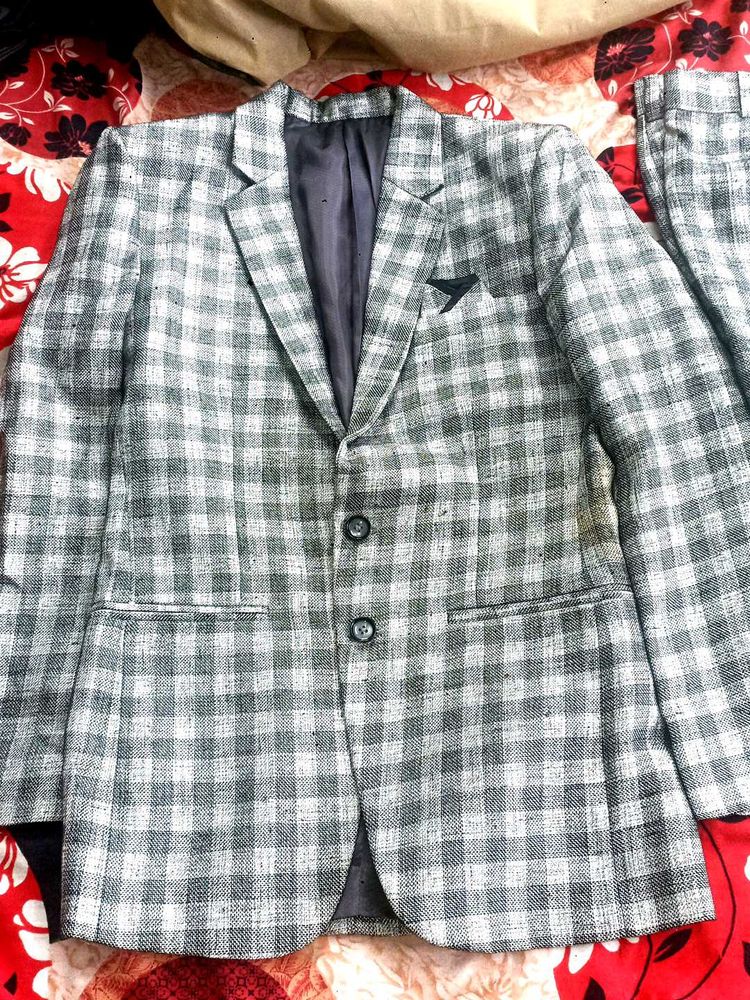Checked Blazer